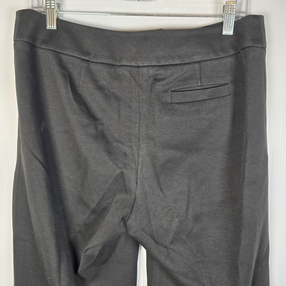 Talbots Women's Black Ponte Knit Stretchy Wide Leg Dress Pant Size 8 Trousers - Picture 8 of 11